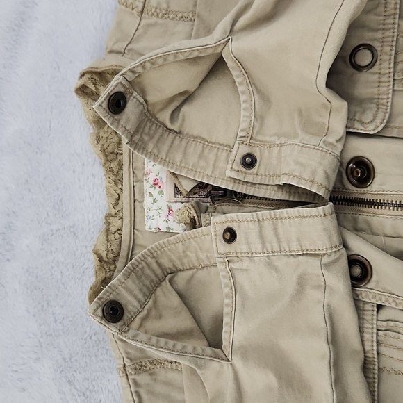 DECREE tan zip-up jacket size medium - Picture 10 of 11